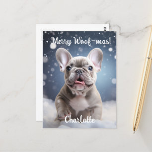 Frenchie Frosty Bliss Briefkaart