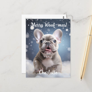 Frenchie Frosty Bliss  Briefkaart
