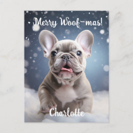 Frenchie Frosty Bliss  Briefkaart