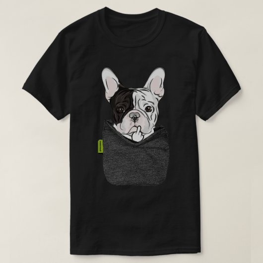 Frenchie FU Pocket T-shirt (Design voorkant)