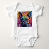 Frenchie Fun Birthday Fantasy Romper (Voorkant)