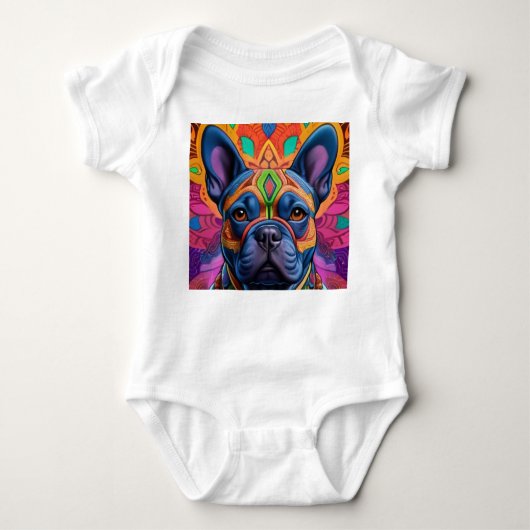 Frenchie Fun Birthday Fantasy Romper (Voorkant)