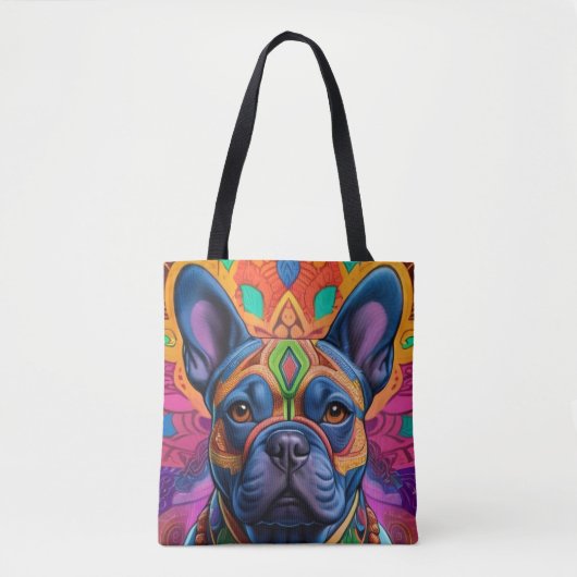 Frenchie Fun Birthday Fantasy Tote Bag (Voorkant)
