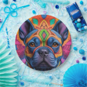 Frenchie Fun Papieren Bordje (Feest)