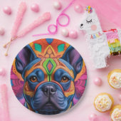 Frenchie Fun Papieren Bordje (Feest)