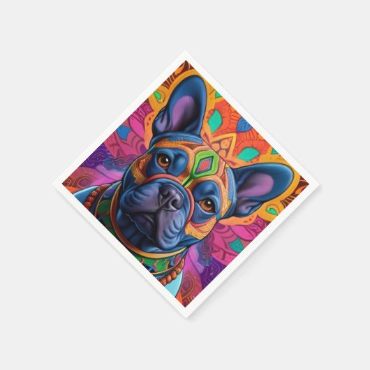 Frenchie Fun Servet (Hoek)