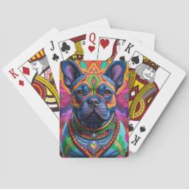 Frenchie Fun Verjaardag Fantasy Pokerkaarten