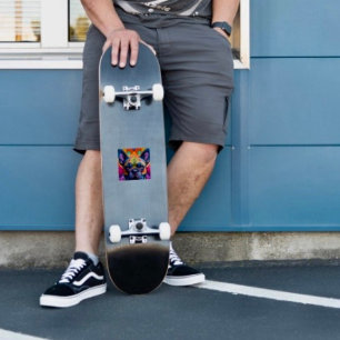 Frenchie Fun Verjaardag Fantasy Sticker