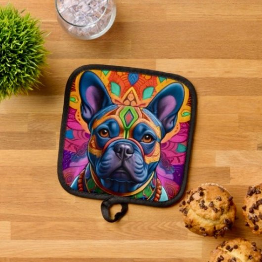Frenchie Fun Verjaardags Fantasie Pannenlap