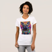 Frenchie Fun Verjaardags Fantasie T-shirt (Voorkant volledig)