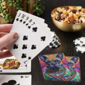 Frenchie Fun Verjaardagsfantasie Pokerkaarten (Insitu)