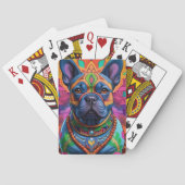 Frenchie Fun Verjaardagsfantasie Pokerkaarten (Achterkant)
