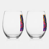 Frenchie Fun Verjaardagsfantasie    Wijnglas Zonder Voet (Rechts)