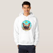 Frenchie Genieten Strand Hoodie (Voorkant volledig)