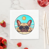Frenchie Genieten Strand Servet (Insitu)