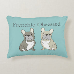Frenchie geobsedeerd accent kussen