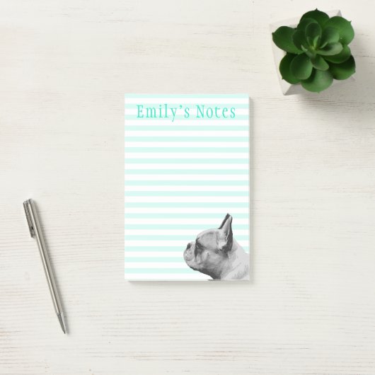 Frenchie | Gepersonaliseerd Post-it® Notes (Kantoor)