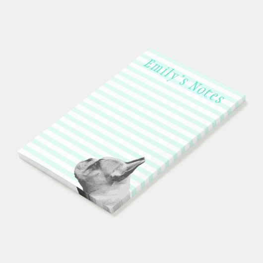 Frenchie | Gepersonaliseerd Post-it® Notes (Schuin)