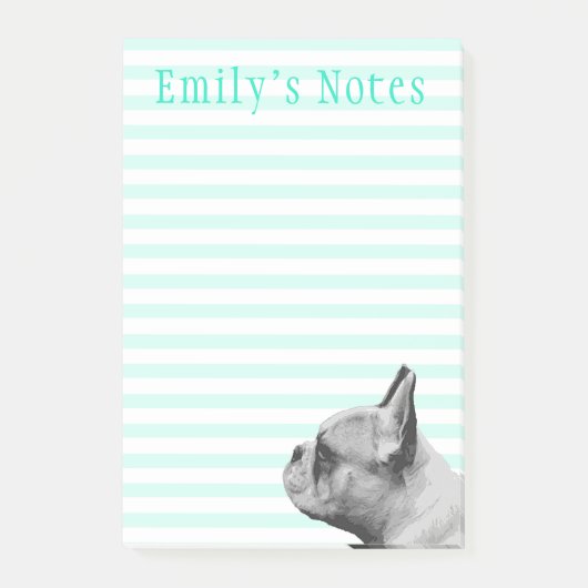 Frenchie | Gepersonaliseerd Post-it® Notes (Voorkant)