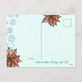 Frenchie gepersonaliseerd voor Kerstmis en Nieuwja Feestdagenkaart (Achterkant)