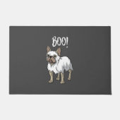 Frenchie Ghost Costume Funny Bulldog Halloween Deurmat (Voorkant)