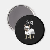 Frenchie Ghost Costume Funny Bulldog Halloween Magneet (Voorkant / Achterkant)