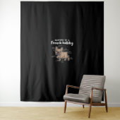 Frenchie Gift | Anatomie van een Franse bulledog G Wandkleed (In situ)