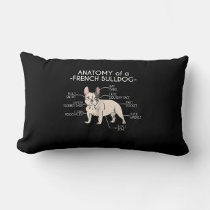 Frenchie Gift Anatomie van een Franse hond Kussen