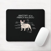 Frenchie Gift | Anatomie van een Franse hond Muismat (Met muis)
