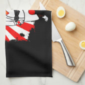 Frenchie Gift | Cute French Bulldog USA Flag Theedoek (Quarter Fold)