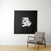 Frenchie Gift | Cute Nope French Bulldog Wandkleed (In Situ (horizontaal))