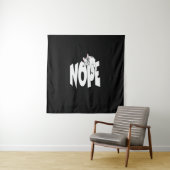 Frenchie Gift | Cute Nope French Bulldog Wandkleed (In situ)