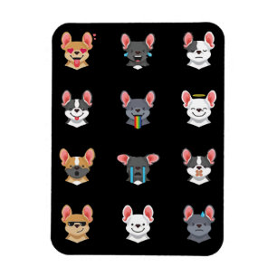 Frenchie Gift   Emotional Face French Bulldog Magneet