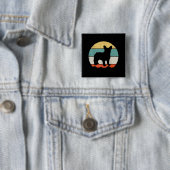 Frenchie Gift | Franse bulldog Gift Vierkante Button 5,1 Cm (In situ)