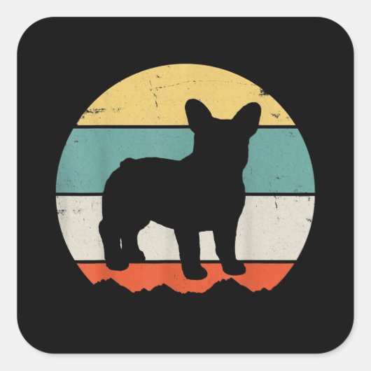 Frenchie Gift |  Franse bulldog Gift Vierkante Sticker (Voorkant)