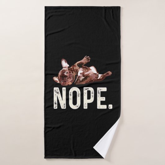 Frenchie Gift | Franse Bulldog Nope. Badhanddoek (Badhanddoek)