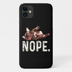 Frenchie Gift Franse Bulldog Nope. Case-Mate iPhone Case