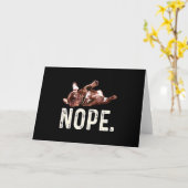 Frenchie Gift | Franse Bulldog Nope. Kaart (Gele Bloem)