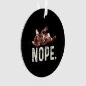 Frenchie Gift | Franse Bulldog Nope. Ornament (voorkant)
