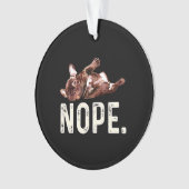 Frenchie Gift | Franse Bulldog Nope. Ornament (voorkant)