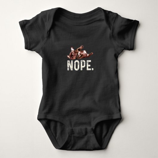 Frenchie Gift | Franse Bulldog Nope. Romper (Voorkant)