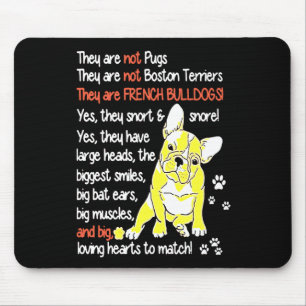 Frenchie Gift Het zijn Franse bulldogs Gift Muismat