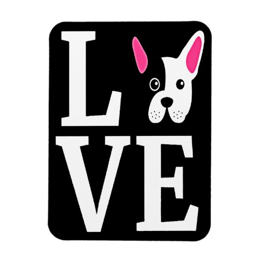 Frenchie Gift | Love French Bulldog Gift Magneet (Verticaal)
