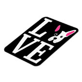 Frenchie Gift | Love French Bulldog Gift Magneet (Linkerzijde)