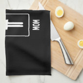 Frenchie Gift | Mam met bruine mam Theedoek (Quarter Fold)