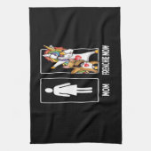 Frenchie Gift | Mam met bruine mam Theedoek (Verticaal)