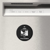 Frenchie Gift | Mijn kind is een Franse hond Magneet (Insitu (Vaatwasser))