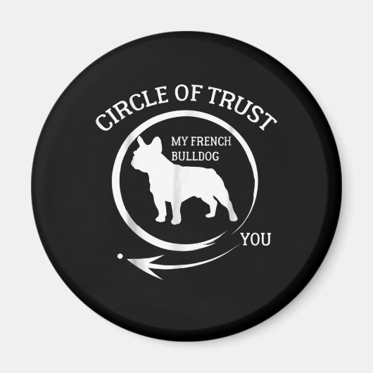 Frenchie Gift | My French Bulldog Circle Of Trust Magneet (Voorkant)