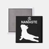Frenchie Gift | Namaste French Bulldog Gift Magneet (Voorkant / Achterkant)