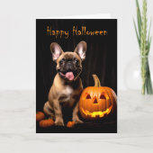 Frenchie Halloween Kaart (Voorkant)